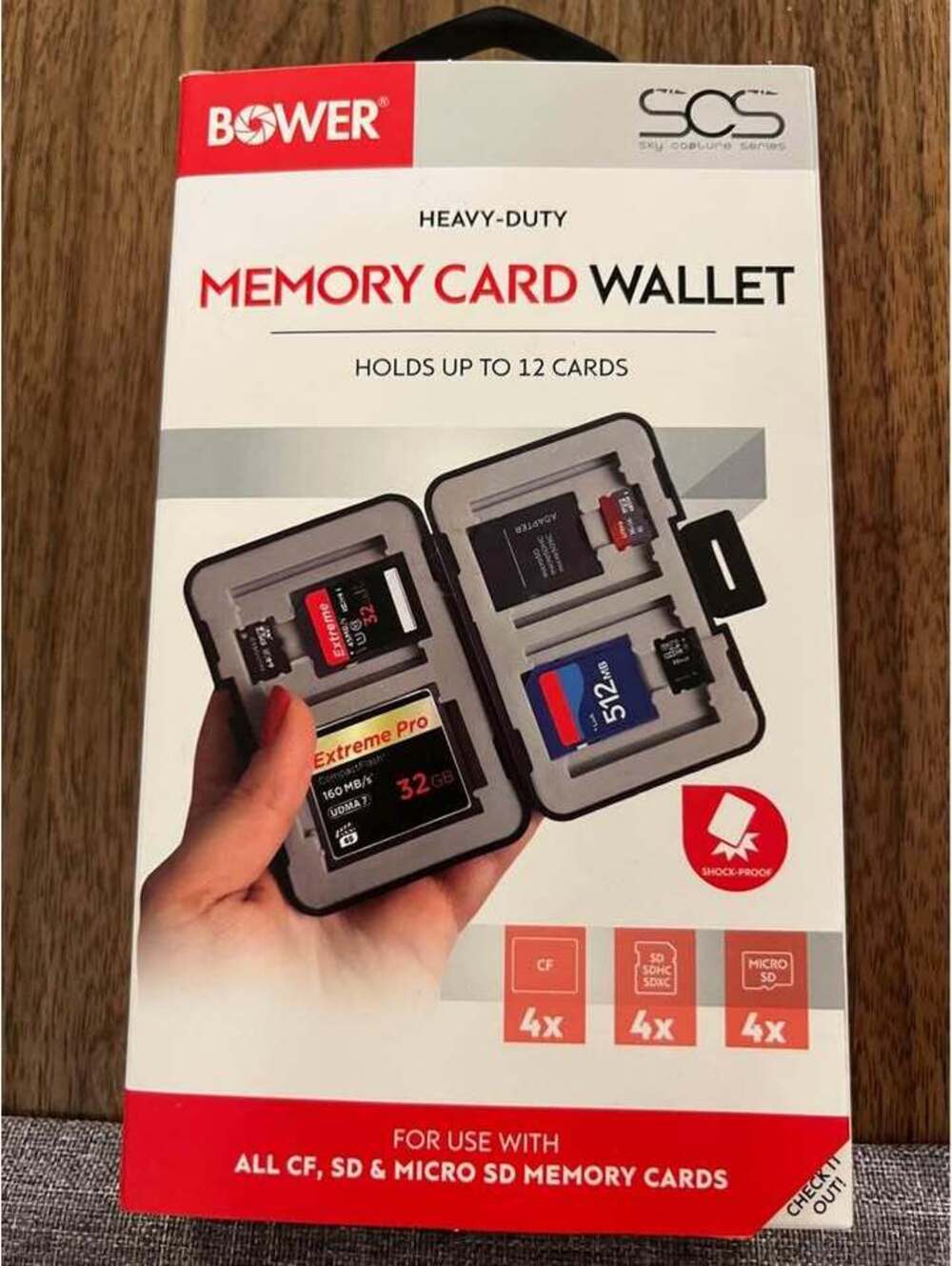 Memory Card Holder Wallet Bower
